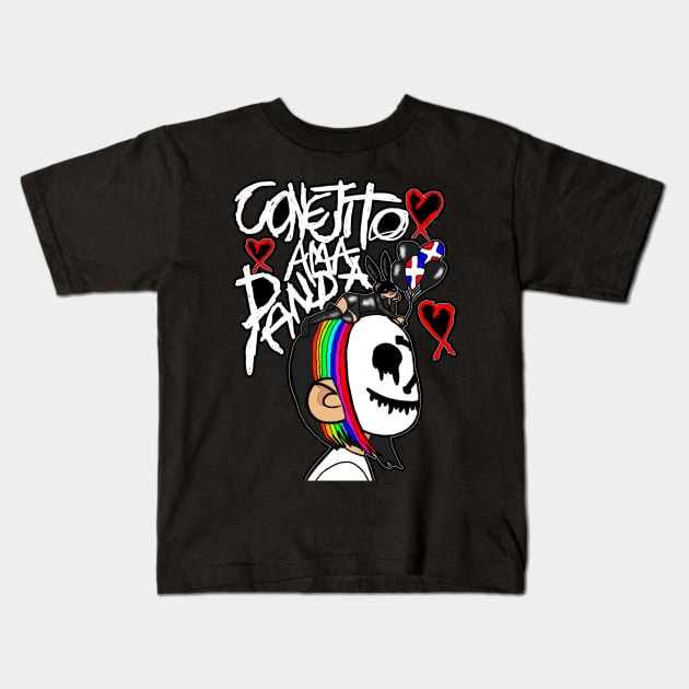 13XD XMY x YASMINE MINDEZ ''CONJITO AMA PANDA'' Kids T-Shirt by KVLI3N